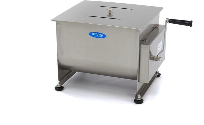 Vleesmenger - 30 L - 25 Kg Vlees - Dubbele As - Handmatig