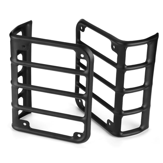 1 paar achterlicht lamp afdekking beschermkappen voor Jeep Wrangler black