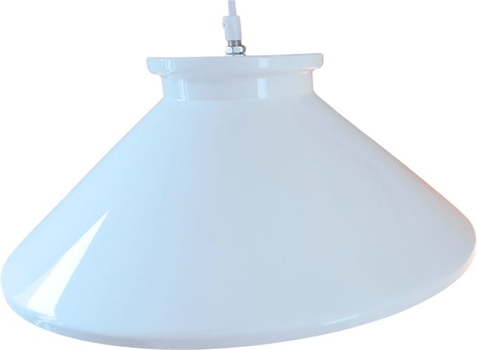 Hanglamp Modern Wit met gouden binnenkant 37 cm - Scaldare Sciacca