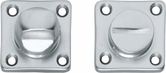 Intersteel Rozet toilet-/badkamersluiting vierkant chroom mat