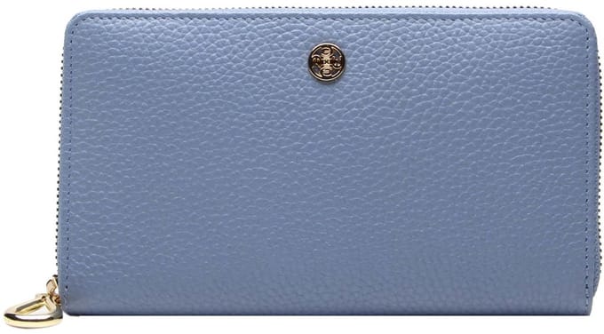 Esquire Leren portemonnee Alexandria Wallet Light Blue Lichtblauw