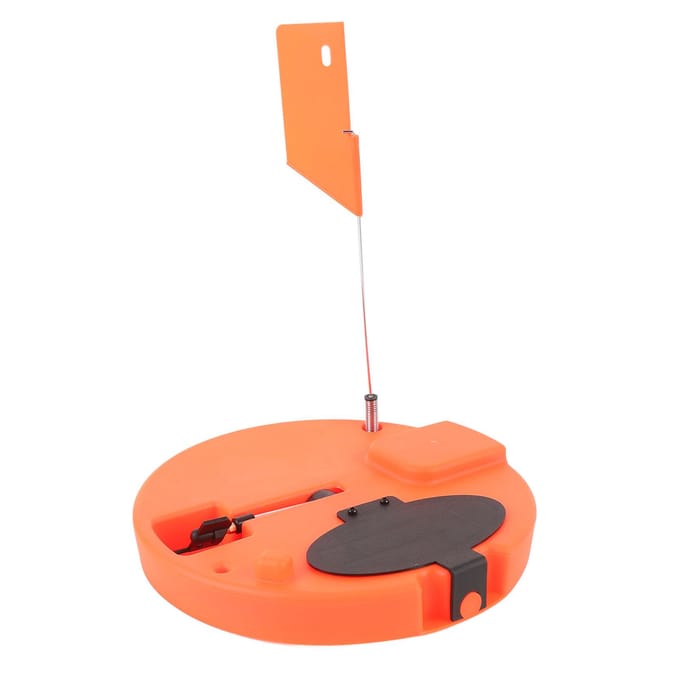 IJsvissen Tip Up Visgerei Gereedschap Met Vlaggenstok Voor Winter Draagbare Visaccessoires white