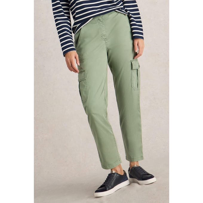 White Stuff Everleigh Cargo Trouser Mid Green Taglia: 12 REGULAR | Pantaloni cargo Outlet | Donna | Verde