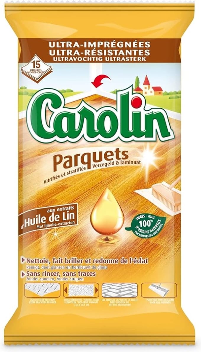 Carolin Parket Vloerdoekjes - 2 x 15 doekjes