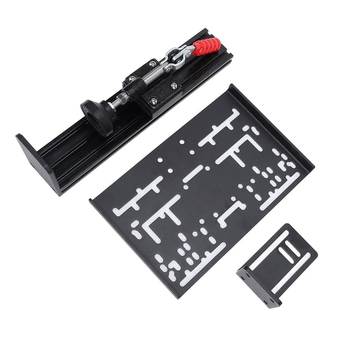 PC USB Simulator Schakelpook Handrem met Quick Release Bureaubevestiging L-vormige Klemhendel Kit voor G black