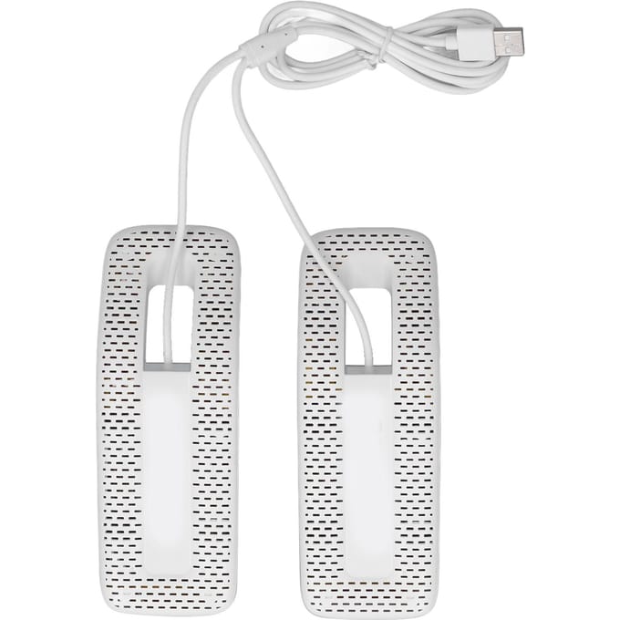 Désodorisant Sèche-chaussures Portable USB Électrique Sèche-chaussures pour Gants Chaussettes Boîte à Bijoux Blanc white