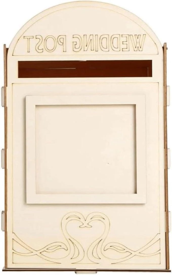 Huis hijsbox Brievenbus Creatieve Muurbevestiging Houten Drop Box Middelgrote capaciteit Post Diy Modern pakket(Style B)