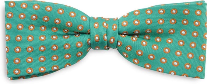 We Love Ties - Strikken - Strik Fancy Frank - zeegroen / oranje / wit