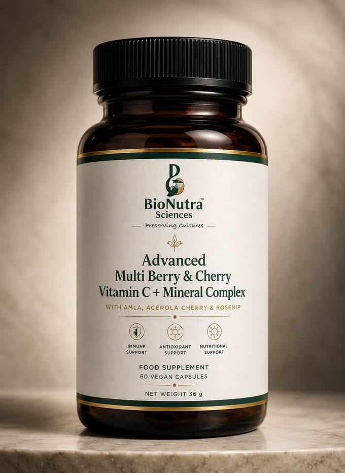 Advanced, Amla, Multi Berries, Cherries – Vitamin C-Complex & Botanical Minerals complex-510mg | Hair, skin, nails