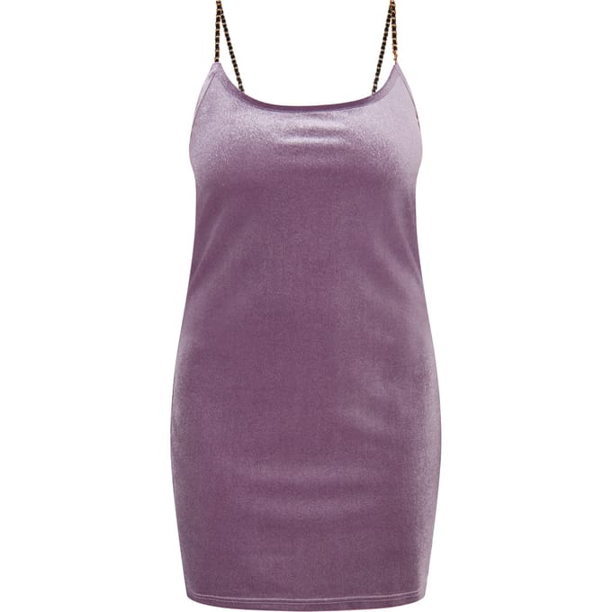 Faina Mini fluwelen jurkje met glitters Dames lavendel