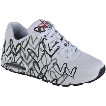 Hartjes-print sneakers voor dames Skechers Uno Spread The Love