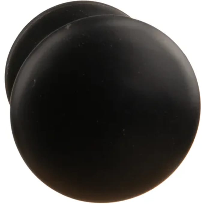 Bertomani Meubelknop - Aluminium - Mat Zwart - 25mm - Set Van 2