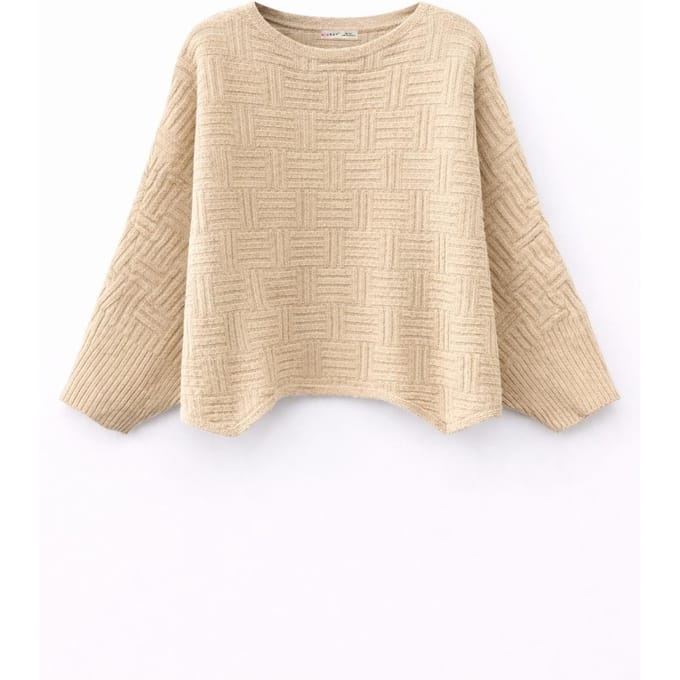 Oversized Gelaagd Geribbeld Coltrui