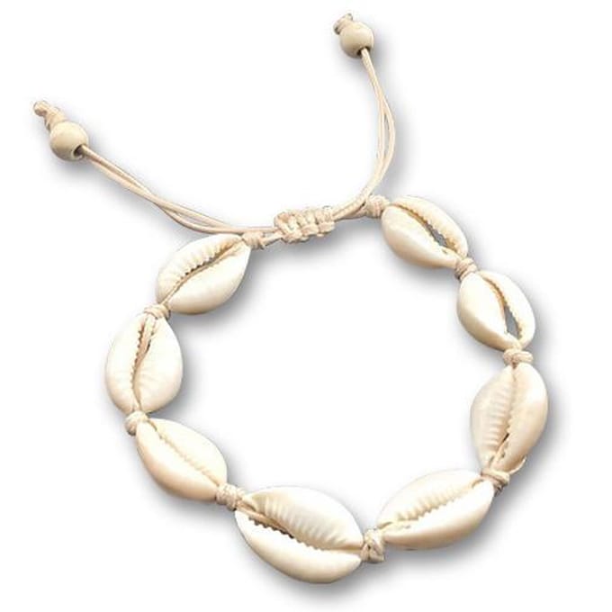 Amanto Armband Filein - Schelpjes - Gevlochten koord - 18-21cm