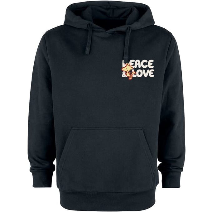 Peanuts Trui met capuchon - Snoopy Love - XL - voor Mannen - zwart