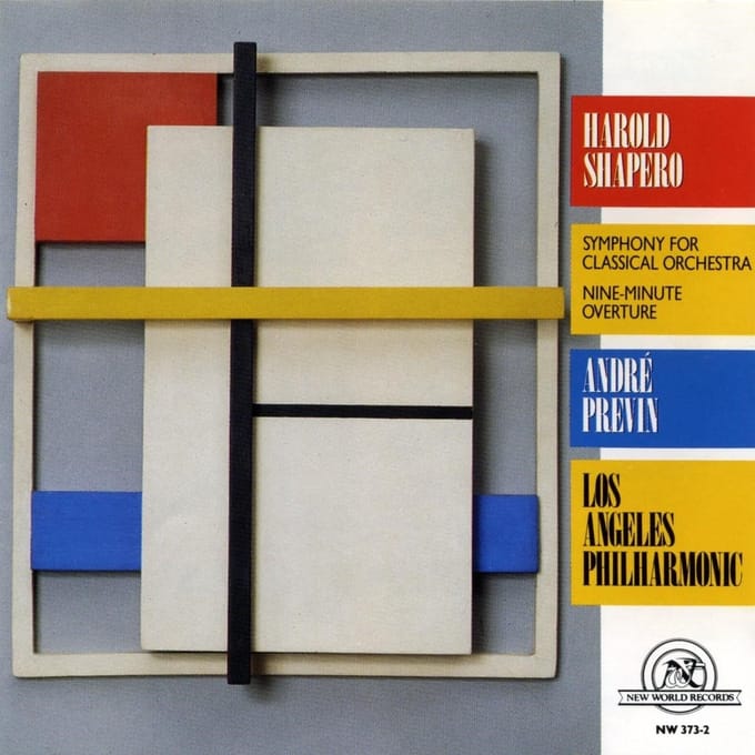 André Previn, Los Angeles Philharmonic Orchestra - Shapero: Symphony For Classical Orchestra | Nine-Minute Overture (CD)
