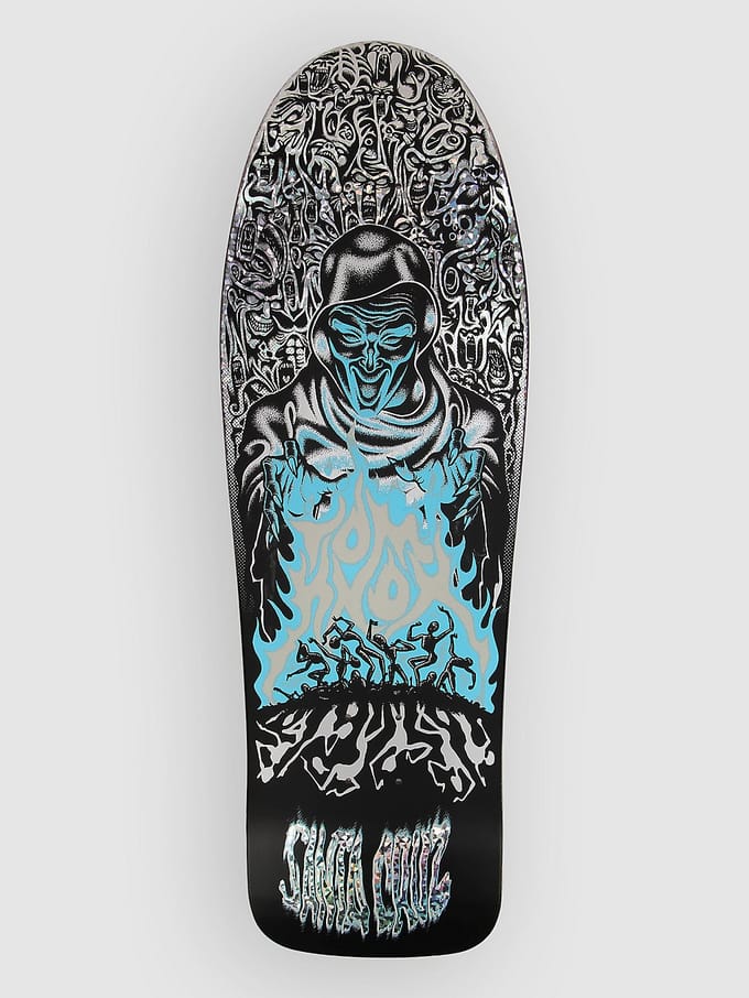Santa Cruz Knox Firepit Reissue 10.07" Skateboard Deck blauw