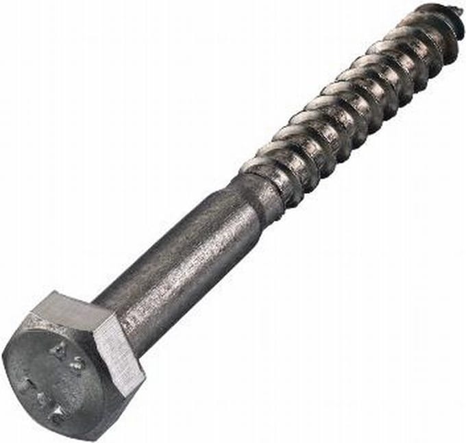 Houtdraadbout M6 x 60mm. lang. RVS-A2. Ifix. 6 stuks Houtfret.