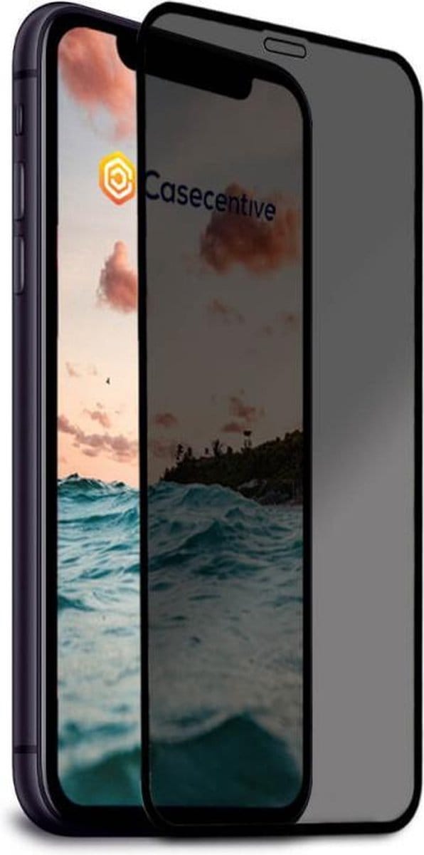 Casecentive Privacy Glass Screenprotector 3D full cover - Glasplaatje - iPhone 11