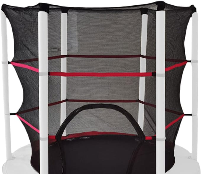 Trampoline Veiligheidsnet - Reserve Net - Buiten Spelen - Intern Plaatsbaar - 55 inch - Zwart
