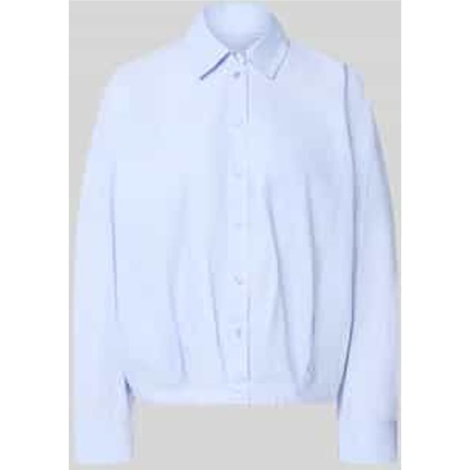 Regular fit overhemdblouse van puur katoen