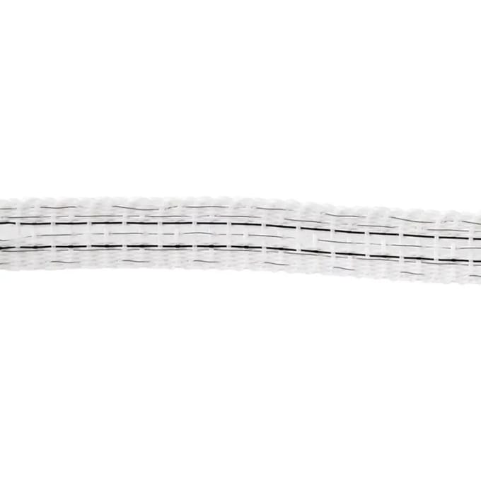 Gallagher PowerLine Lint 12,5mm Wit (100 meter) - Voor veilige en sterke lintafrasteringen