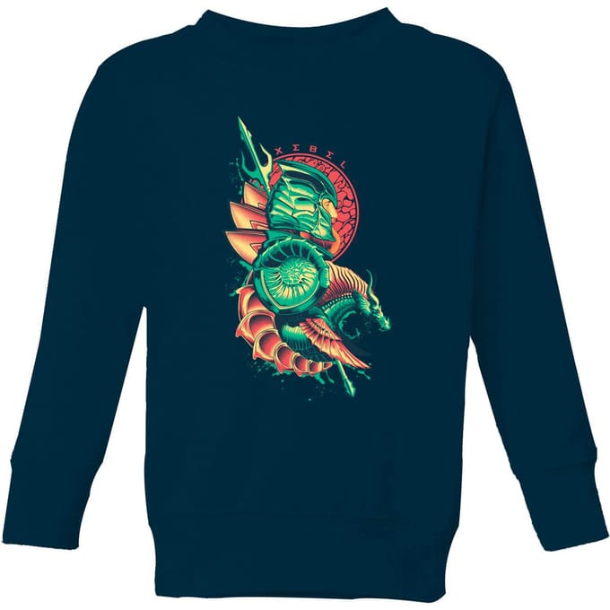 Aquaman Xebel kindertrui - Navy - 98/104 (3-4 jaar)