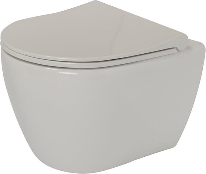 Plieger Lima hangtoilet – compact – spoelrandloos – 35 x 49 cm – met softclose zitting quickrelease – glans wit