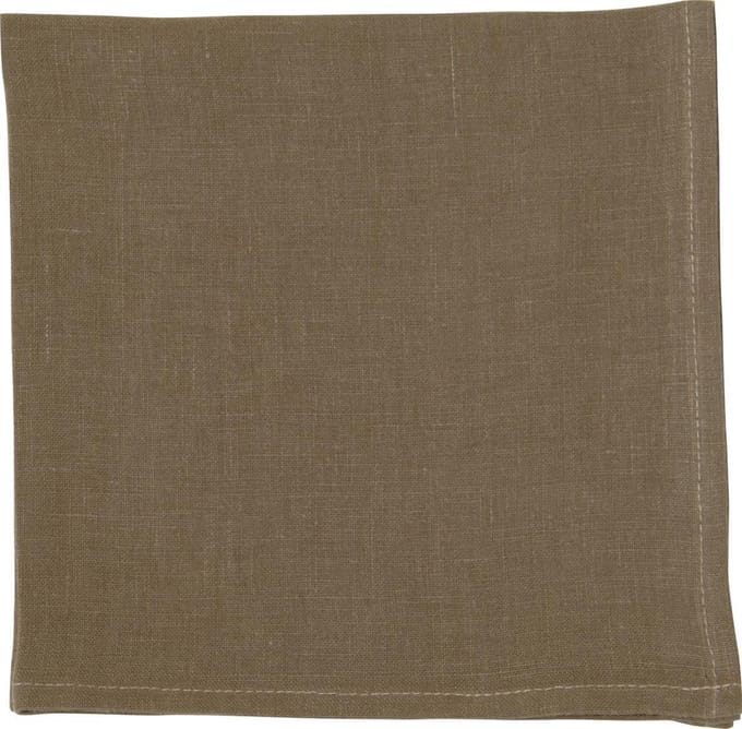 IHR - Linnen dinner servet - LINEN UNI light mud