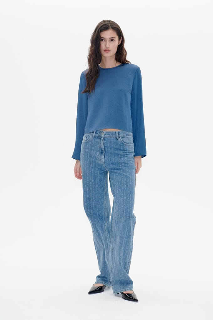 Baum und Pferdgarten Miza Blouse Ensign Blue Größe: 32 | Longsleeves Outlet | Damen | Blau