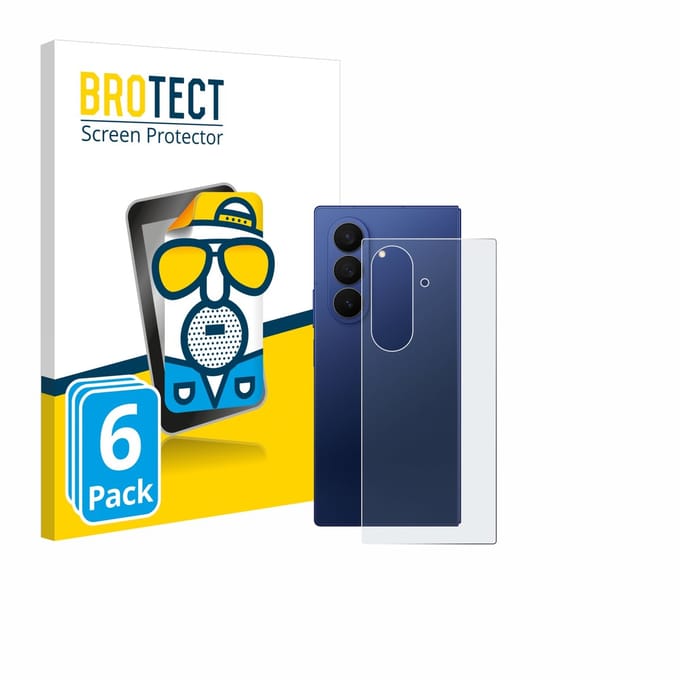 BROTECT - Screenprotector voor Samsung Galaxy Z Fold 7 (Achterkant) - Folie Beschermfolie matte 6 Stuks