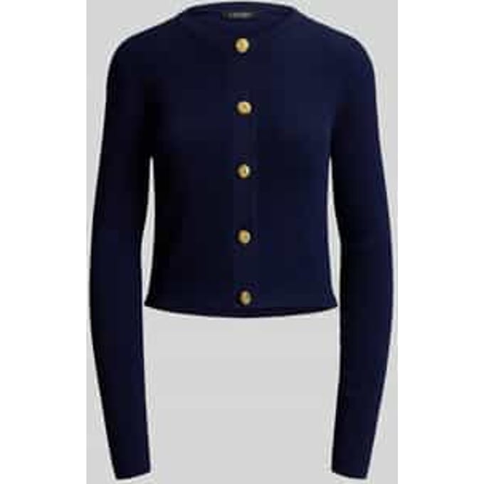 slim fit gebreid jack met knoopdetails