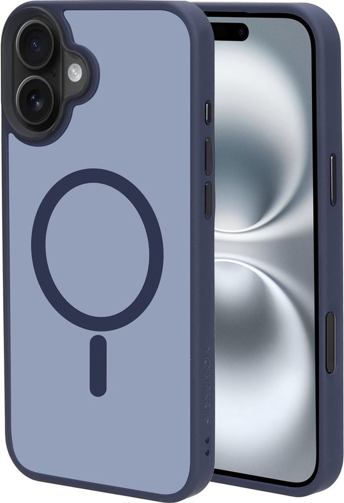 Mobiparts hoesje geschikt voor Apple iPhone 16 Plus - Hardcover - MagSafe - Blauw