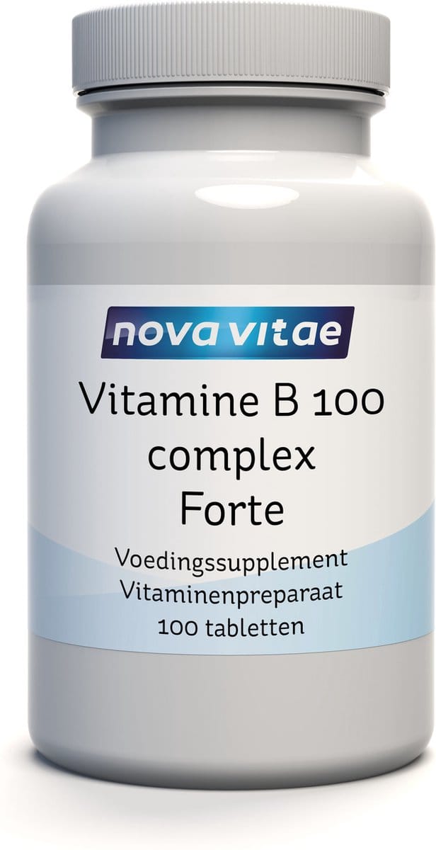 Nova Vitae - Vitamine B 100 - Complex - Forte - 100 tabletten