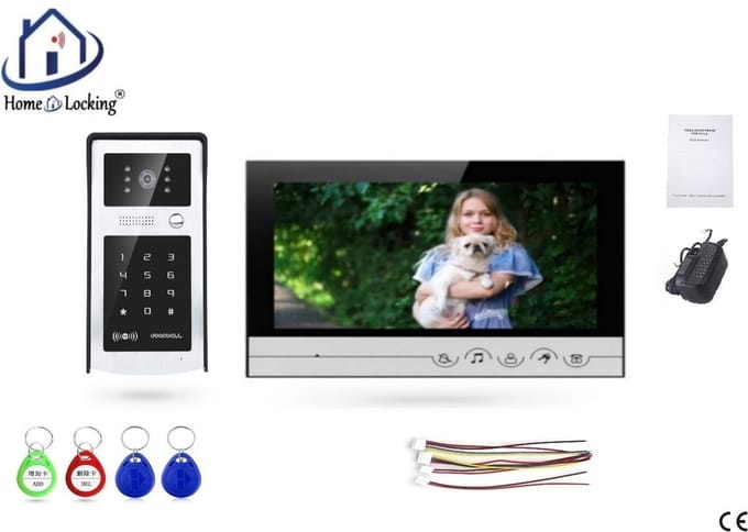 Home-Locking complete deur intercom/videofoon met 1 binnen 9" paneel.DT-2223-1-1