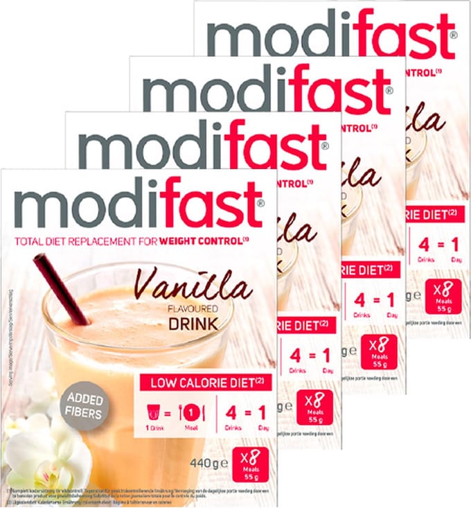 Modifast Intensive | Milkshake Vanille | 4 Stuks | 4 x 440g
