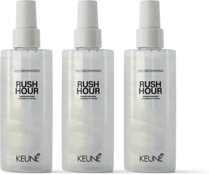 3 stuks - Keune - Rush Hour - Dry Accelerator 200 ml