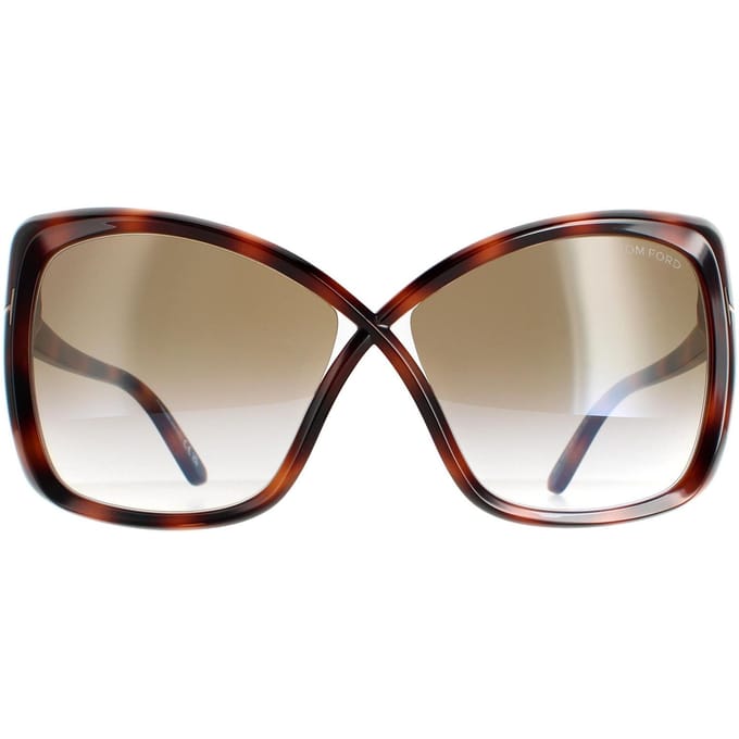 Tom Ford Butterfly Womens Blonde Havana Brown Gradient FT0943 Jasmin Zonnebril