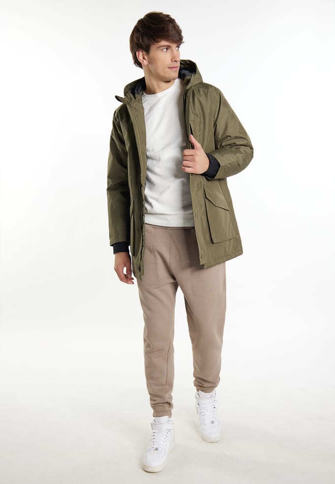 Mo Parka Heren militaire olijf