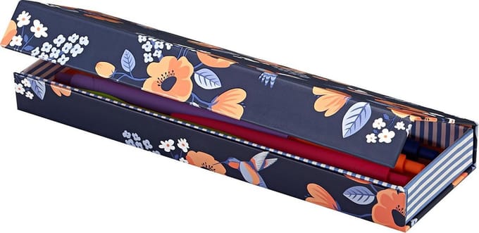 Pennen etui Flowers Karton K-90192
