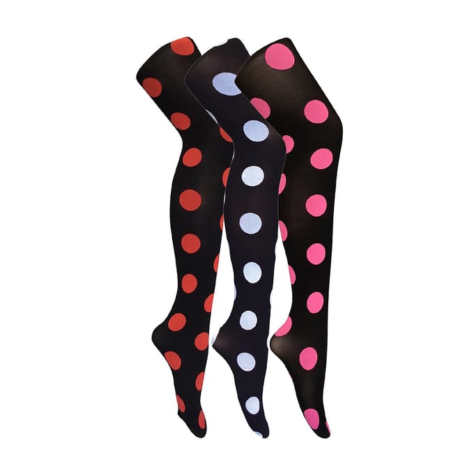 3 Paar Multipack Dames 80 Denier Pantyhose | Zachte Patronen Panty's
