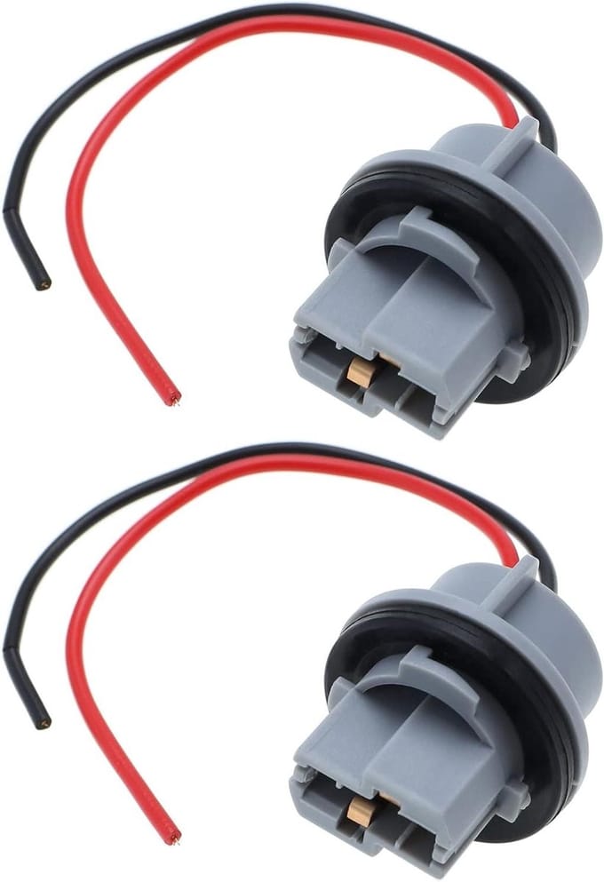 Gloeilamp Houder - Lamp Adapter - Voertuig Verlichting - Hittebestendig Rubber - 12cm Kabel