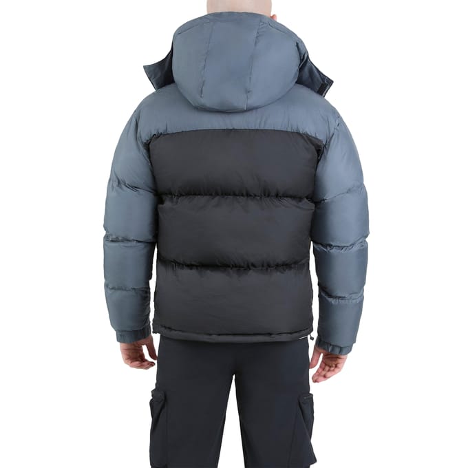Ellesse Heren Dappiani Gewatteerde Jas (Zwart/Grijs)