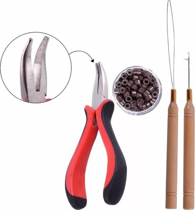 New Age Devi - "Haarverlenging Microring Tang :~extensions en wefts Plaatsing~Gemakkelijk~en~Snel!"
