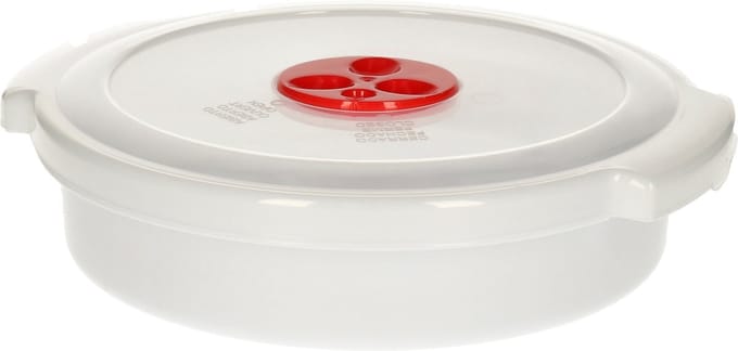 Plasticforte Magnetron bakje - 1 liter - voedsel opwarmen - 21,5 x 20 x 5,5 cm