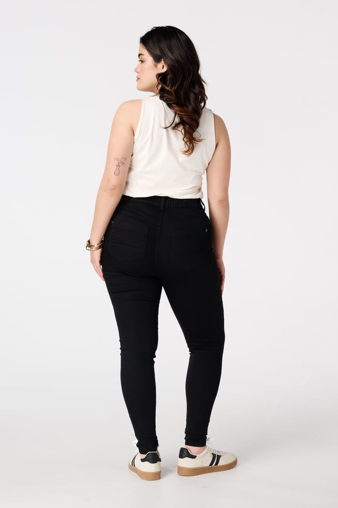 MS Mode Tregging Tregging met denim look