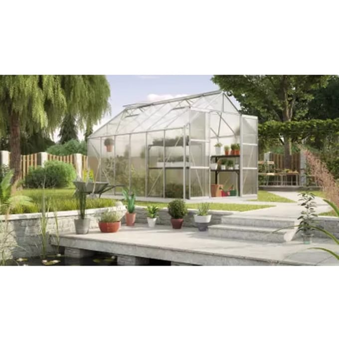 Vitavia Kweekkas Uranus 9900 - Polycarbonaat 6mm - Aluminium - 257x383x248cm