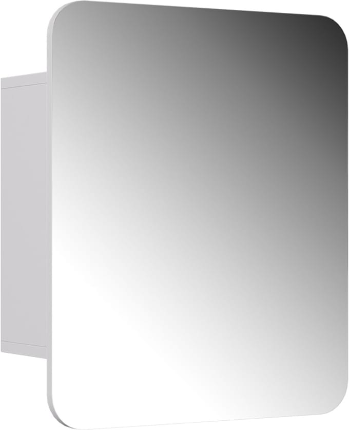 Vicco Zino Badkamerspiegelkast – 60 x 50 cm met planken Wit