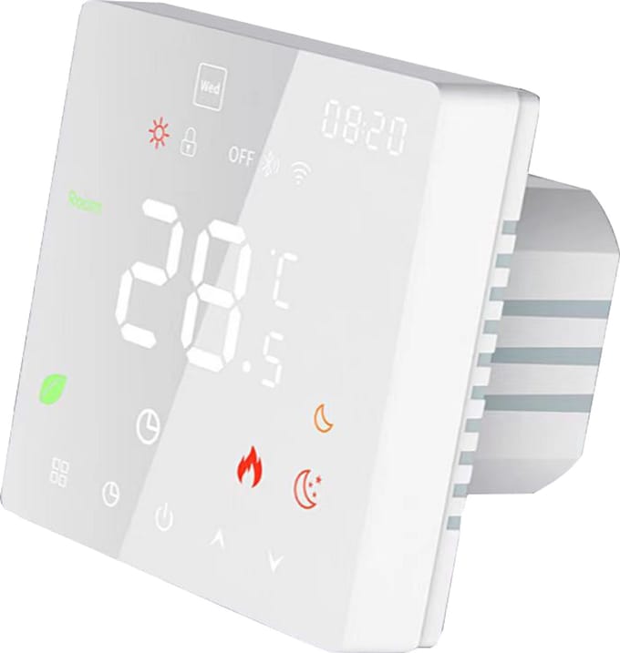 Pro-series Complete set, wand en muur verwarming, beschikbaar in diverse afmetingen, met wifi thermostaat, 2 m², Wit