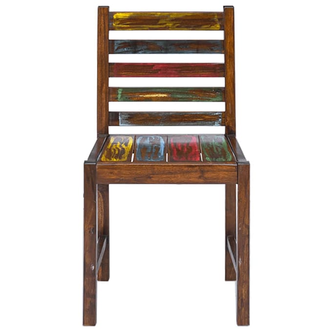 vidaXL - Eetkamerstoelen - 2 - st - massief - gerecycled - hout